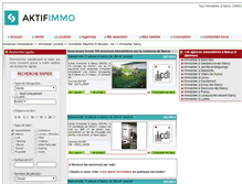 Tablet Screenshot of immobilier-nancy.aktifimmo.com