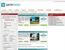 Tablet Screenshot of immobilier-agen.aktifimmo.com